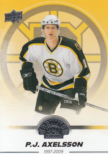 řadová karta P. J. AXELSSON 23-24 UD Boston Bruins Centennial číslo 81